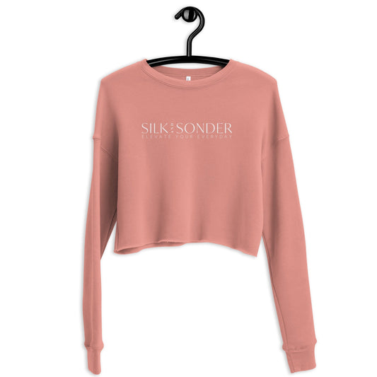 Silk + Sonder Mauve / S Silk + Sonder Logo Cropped Sweatshirt