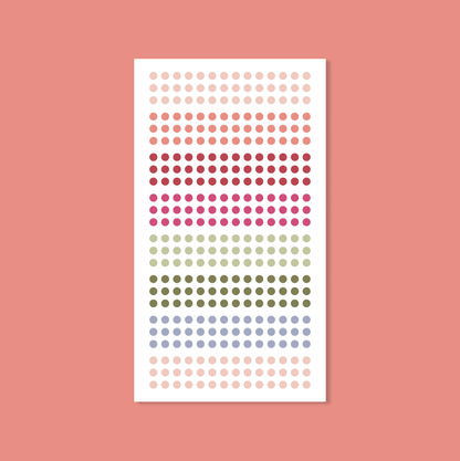 Silk + Sonder Small Circles (Habit Tracker) Curiosity Stickers By The Sheet